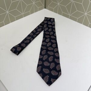 Christian Dior Monsieur Mens Necktie Tie Blue Geometric Polyester